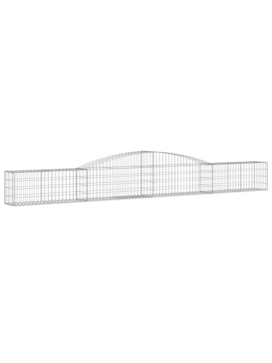 Kaarekujulised gabioonkorvid 15 tk, 400x30x40/60 cm, raud