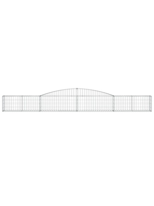 Kaarekujulised gabioonkorvid 15 tk, 400x30x40/60 cm, raud