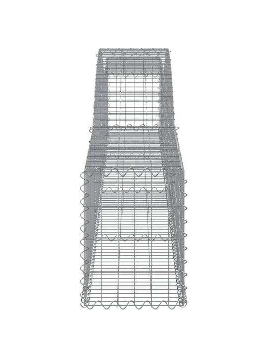 Kaarekujulised gabioonkorvid 15 tk, 400x30x40/60 cm, raud