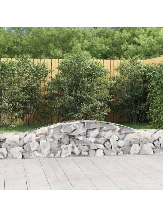 Kaarekujulised gabioonkorvid 15 tk, 400x30x40/60 cm, raud