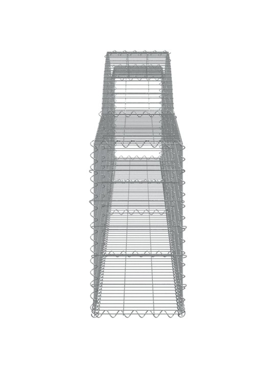 Kaarekujulised gabioonkorvid 3 tk, 400x30x60/80 cm, raud