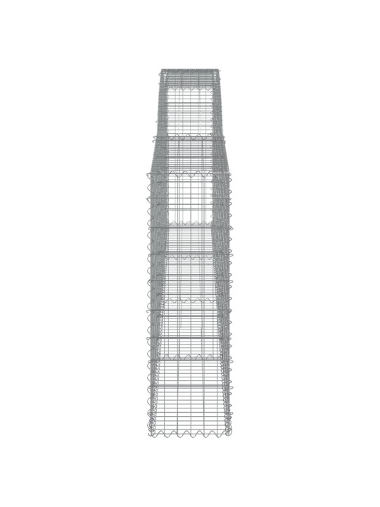 Kaarekujulised gabioonkorvid 6 tk, 400x30x100/120 cm, raud