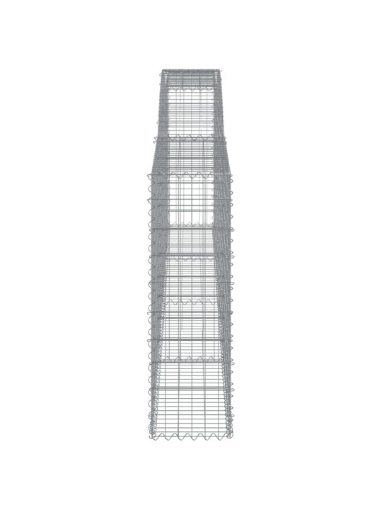 Kaarekujulised gabioonkorvid 7 tk, 400x30x100/120 cm, raud