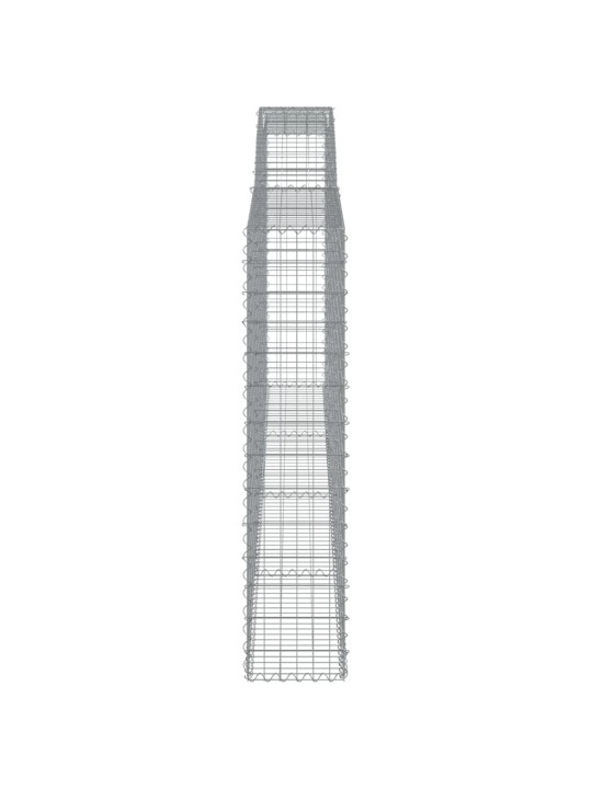 Kaarekujulised gabioonkorvid 3 tk, 400x30x140/160 cm, raud