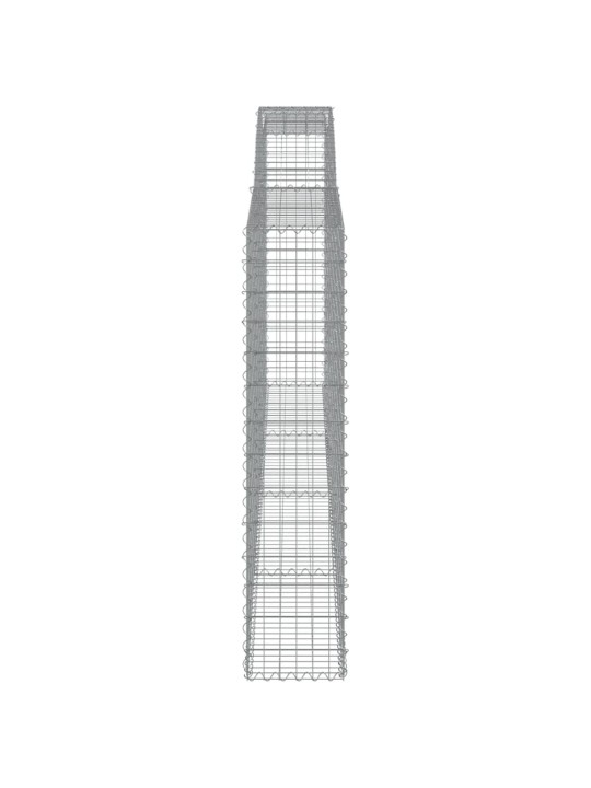 Kaarekujulised gabioonkorvid 4 tk, 400x30x140/160 cm, raud