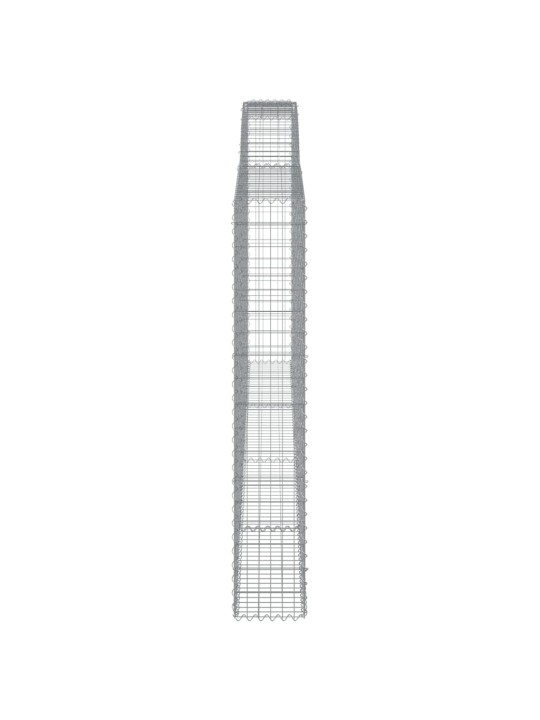 Kaarekujulised gabioonkorvid 3 tk, 400x30x180/200 cm, raud