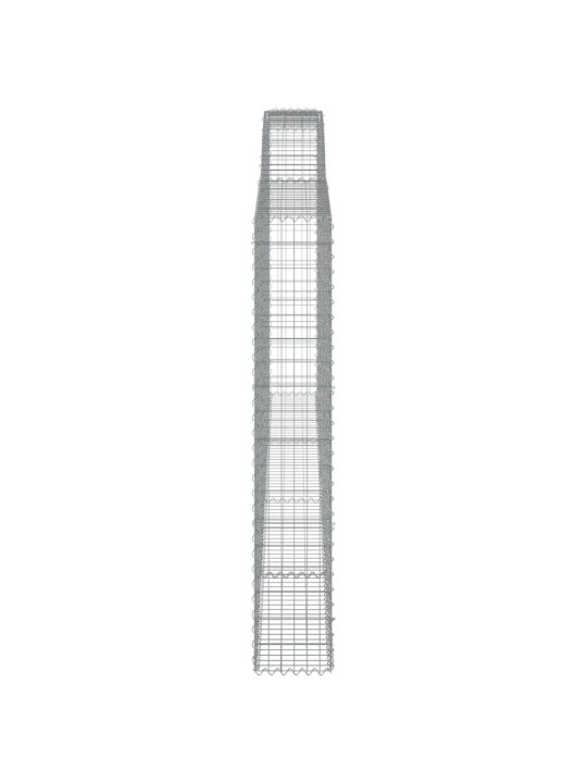 Kaarekujulised gabioonkorvid 4 tk, 400x30x180/200 cm, raud