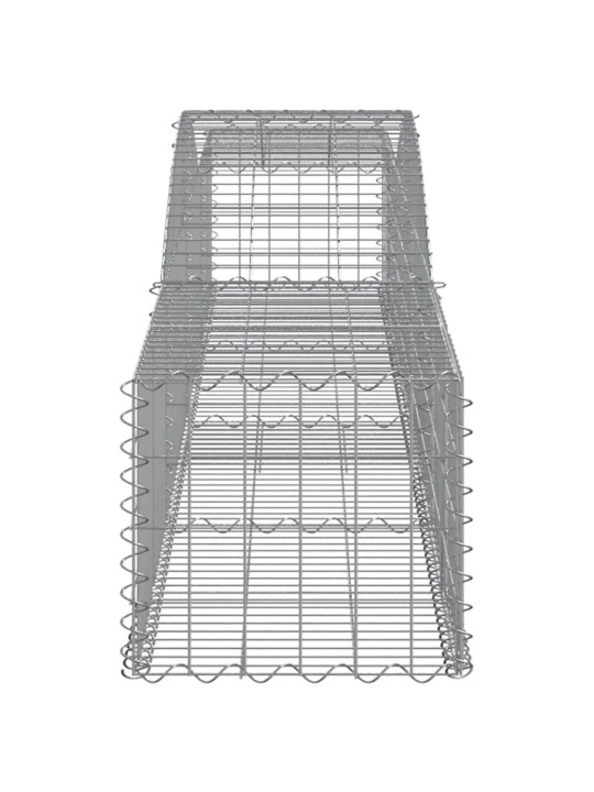 Kaarekujulised gabioonkorvid 2 tk, 400x50x40/60 cm, raud