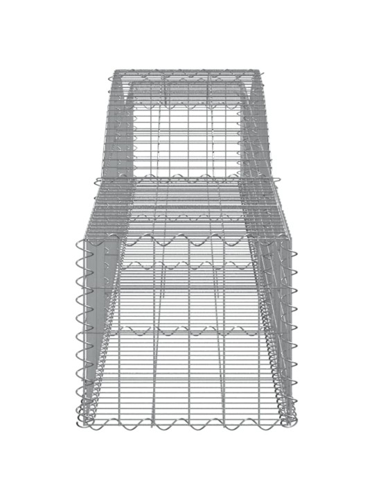 Kaarekujulised gabioonkorvid 3 tk, 400x50x40/60 cm, raud