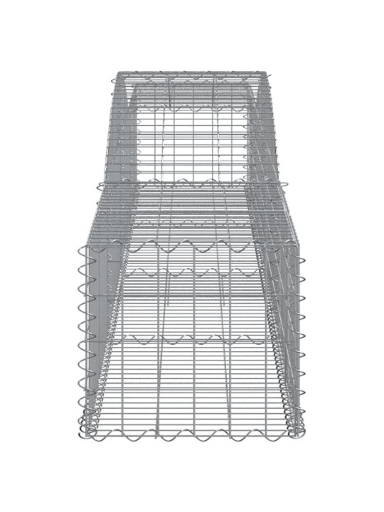 Kaarekujulised gabioonkorvid 8 tk, 400x50x40/60 cm, raud