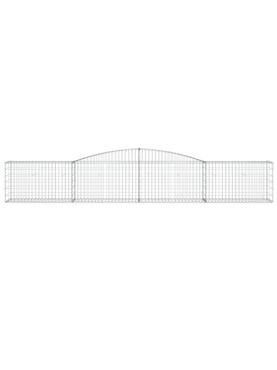 Kaarekujulised gabioonkorvid 2 tk, 400x50x60/80 cm, raud