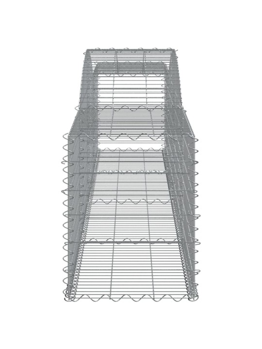 Kaarekujulised gabioonkorvid 2 tk, 400x50x60/80 cm, raud