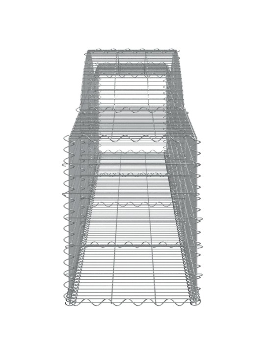 Kaarekujulised gabioonkorvid 3 tk, 400x50x60/80 cm, raud