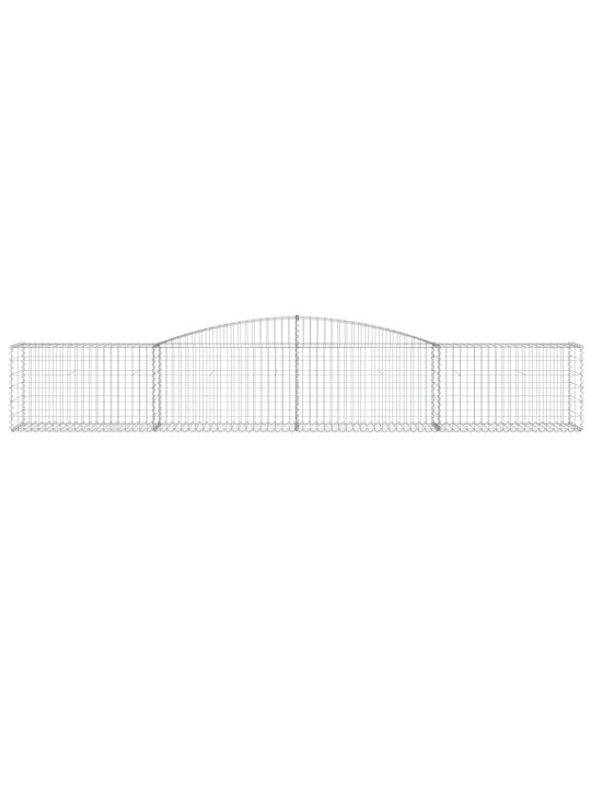 Kaarekujulised gabioonkorvid 10 tk, 400x50x60/80 cm, raud