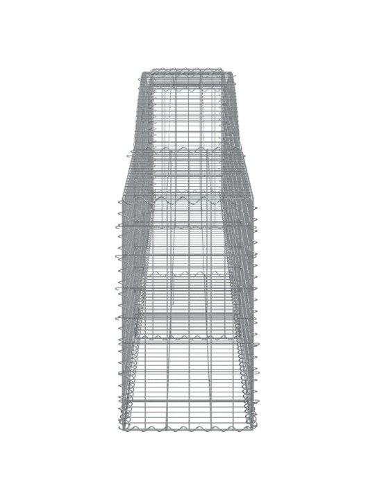 Kaarekujulised gabioonkorvid 2 tk, 400x50x80/100 cm, raud