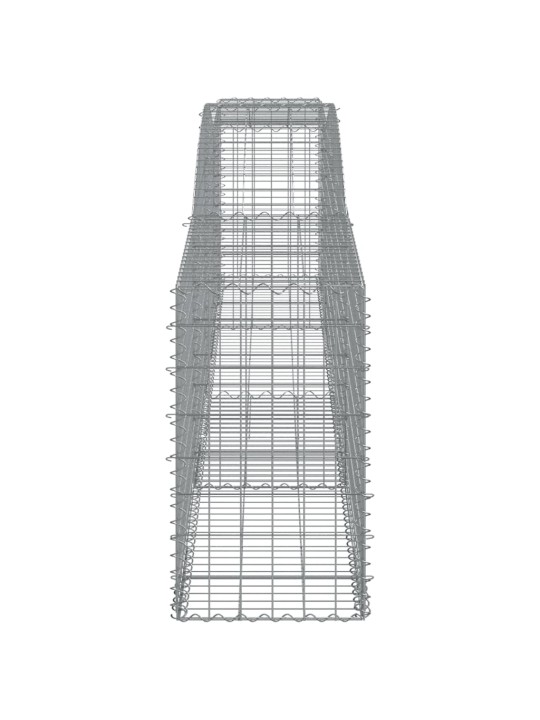 Kaarekujulised gabioonkorvid 4 tk, 400x50x80/100 cm, raud