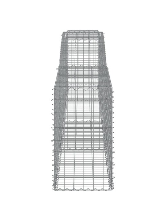 Kaarekujulised gabioonkorvid 8 tk, 400x50x80/100 cm, raud