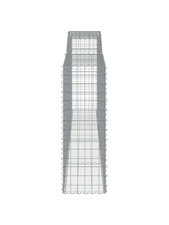 Kaarekujulised gabioonkorvid 4 tk, 400x50x140/160 cm, raud