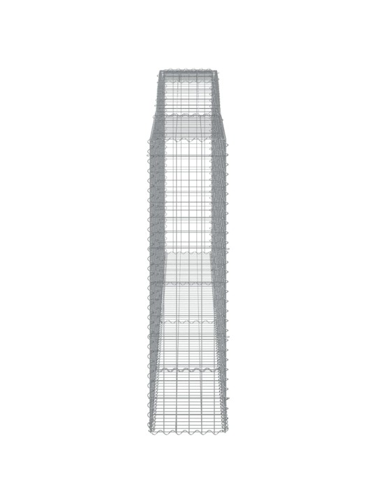 Kaarekujulised gabioonkorvid 2 tk, 400x50x180/200 cm, raud