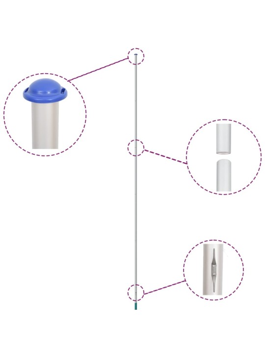HORVAATIA LIPP JA LIPUMAST, 6,23 M, ALUMIINIUM