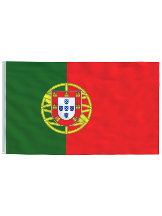 Portugali lipp ja lipumast, 6,23 m, alumiinium