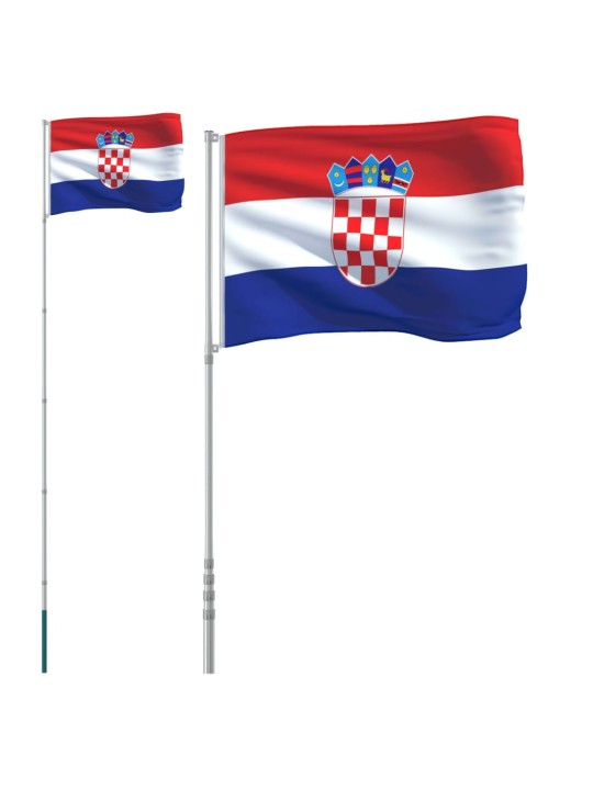 HORVAATIA LIPP JA LIPUMAST, 5,55 M, ALUMIINIUM