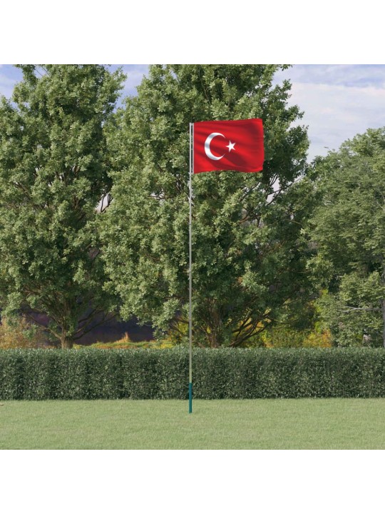 TÜRGI LIPP JA LIPUMAST, 5,55 M, ALUMIINIUM