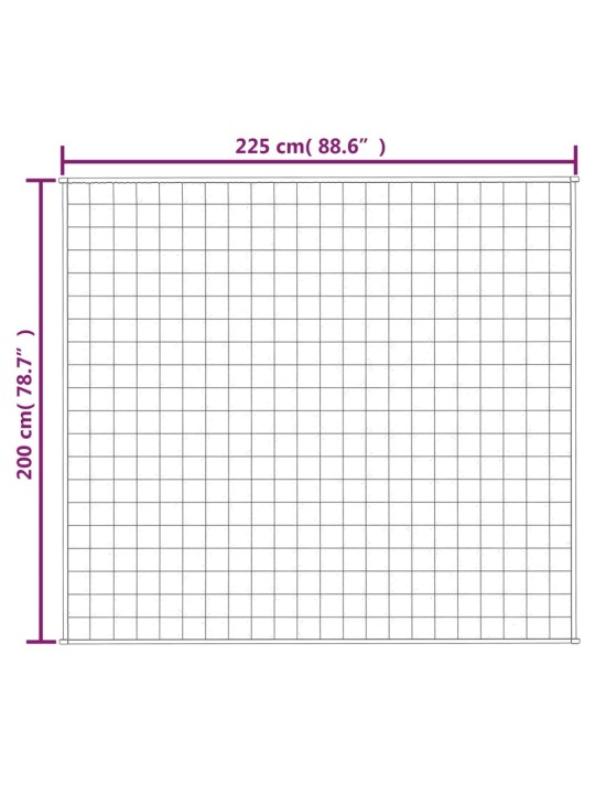 Raskustekk sinine 200x225 cm 13 kg kangas