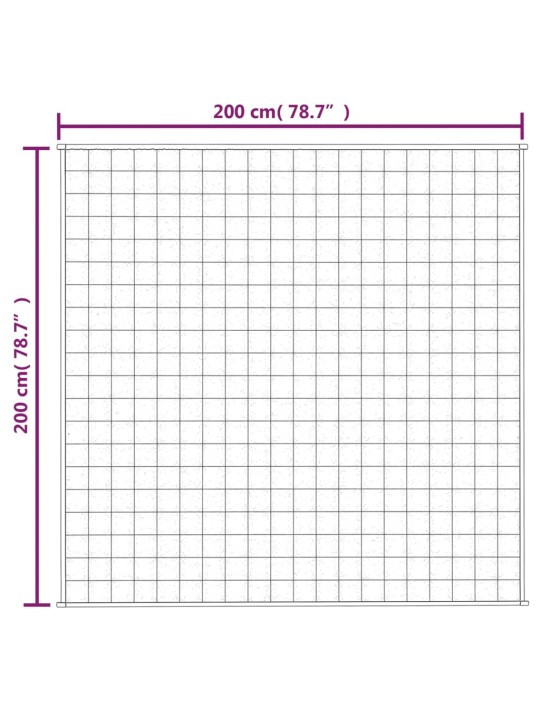 Raskustekk kreemjas 200x200 cm 13 kg kangas