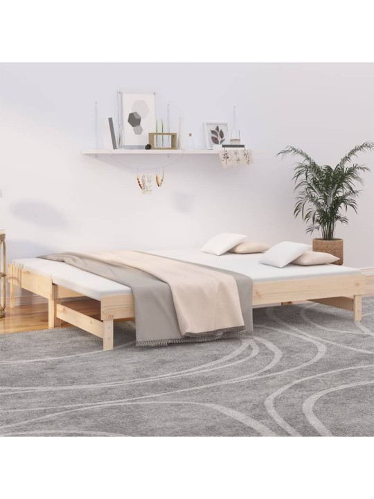 VÄLJATÕMMATAV PÄEVAVOODI, 2 X (80X200) CM, MÄNNIPUIT