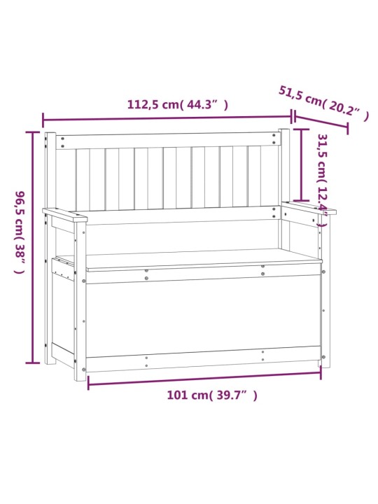 Pink, valge, 112,5 x 51,5 x 96,5 cm, männipuit