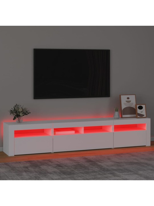 Telerialus LED-tuledega, must, 210x35x40 cm