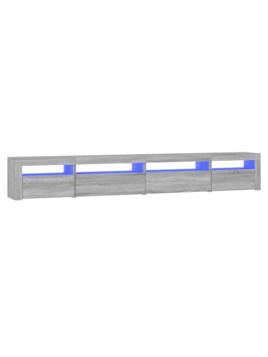 Telerialus LED-tuledega, hall sonoma tamm, 270x35x40 cm