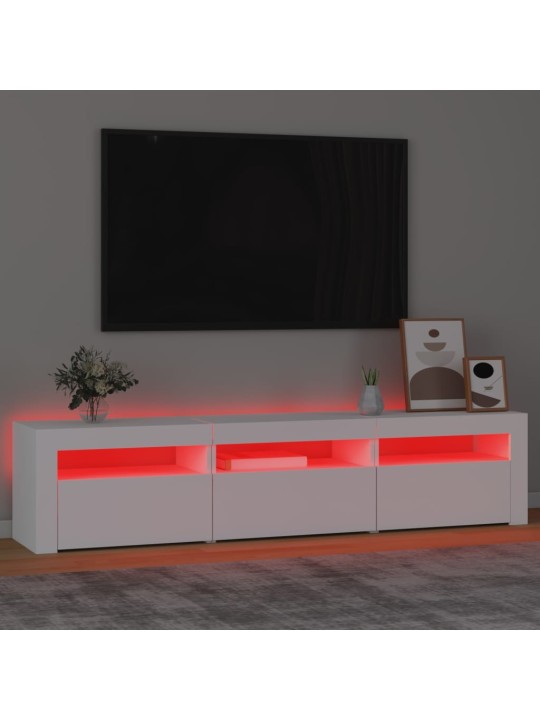 Telerialus LED-tuledega, valge, 180 x 35 x 40 cm