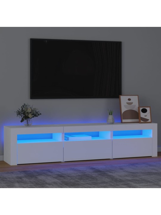 Telerialus LED-tuledega, valge, 180 x 35 x 40 cm