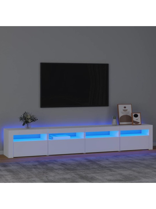 Telerialus LED-tuledega, valge, 240 x 35 x 40 cm