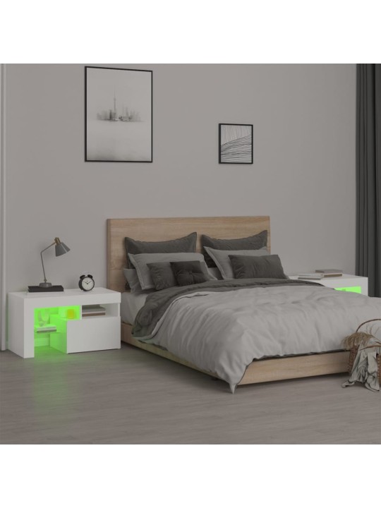 ÖÖKAPID LED-TULEDEGA, 2 TK, VALGE, 70X36,5X40 CM