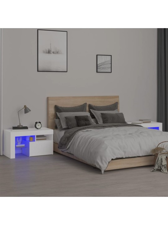ÖÖKAPID LED-TULEDEGA, 2 TK, VALGE, 70X36,5X40 CM