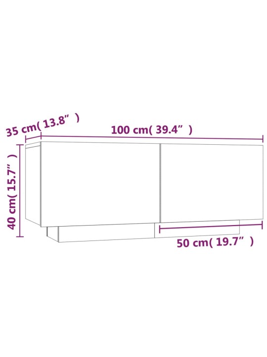 Öökapid , hall sonoma tamm, 100x35x40 cm, tehispuit