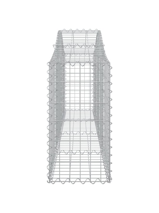 Kaarekujuline gabioonkorv, 200x30x60/80 cm, tsingitud raud