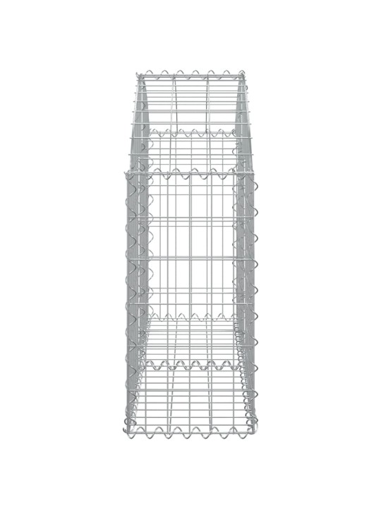 Kaarekujuline gabioonkorv, 100x30x60/80 cm, tsingitud raud