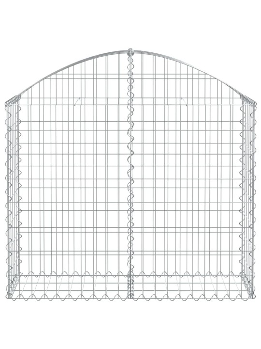 Kaarekujuline gabioonkorv, 100x30x80/100 cm, tsingitud raud