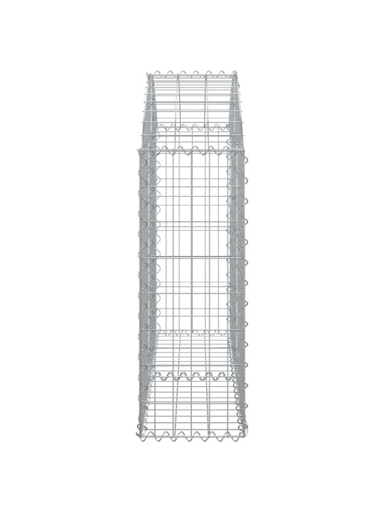 Kaarekujuline gabioonkorv, 100x30x80/100 cm, tsingitud raud