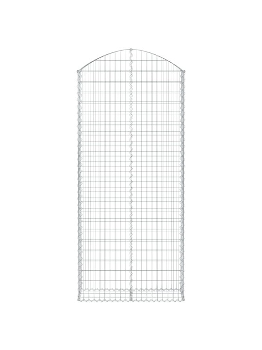 Kaarekujuline gabioonkorv, 100x30x220/240 cm, tsingitud raud