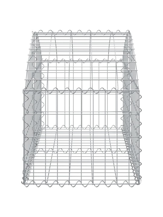 Kaarekujuline gabioonkorv, 100x50x40/60 cm, tsingitud raud