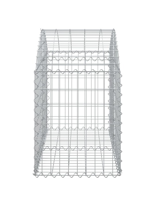 Kaarekujuline gabioonkorv, 100x50x60/80 cm, tsingitud raud