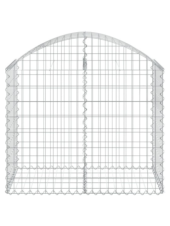 Kaarekujuline gabioonkorv, 100x50x80/100 cm, tsingitud raud