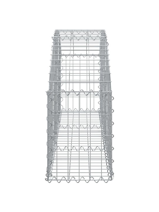 Kaarekujuline gabioonkorv, 150x30x40/60 cm, tsingitud raud