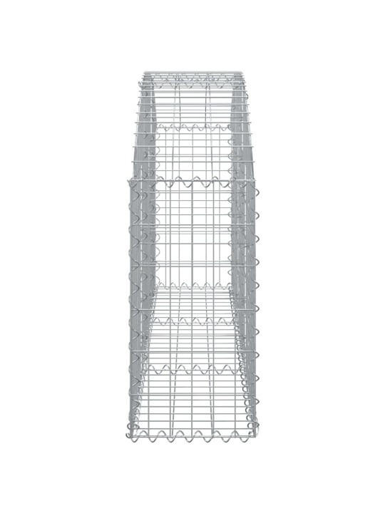 Kaarekujuline gabioonkorv, 150x30x60/80 cm, tsingitud raud