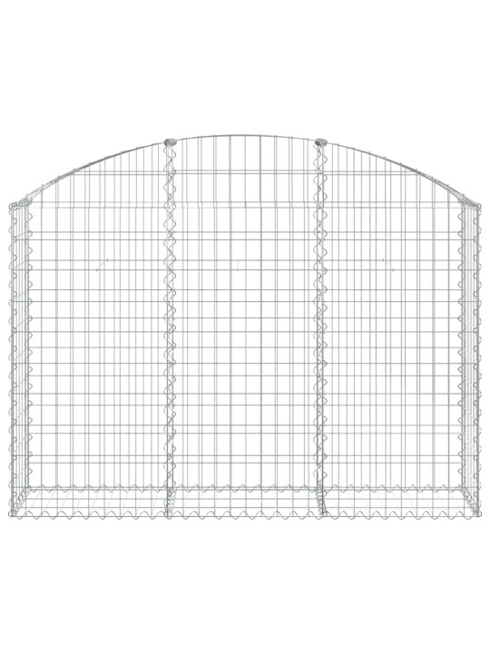 Kaarekujuline gabioonkorv, 150x30x100/120 cm, tsingitud raud